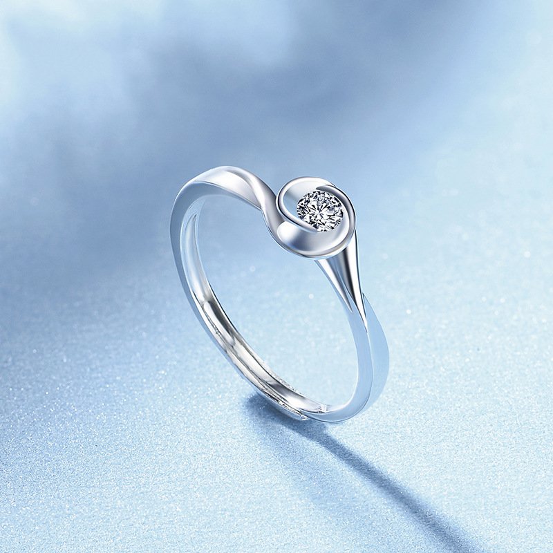 Astronomical ball ring women fashion diamond ring personality open ring rose ring