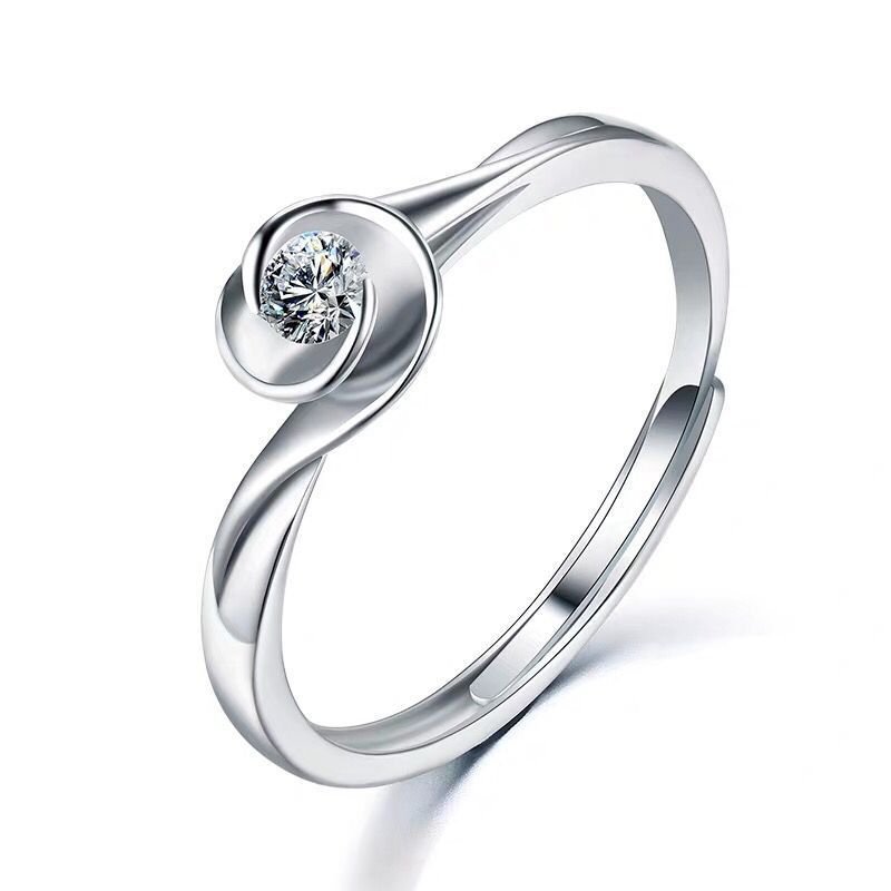 Astronomical ball ring women fashion diamond ring personality open ring rose ring