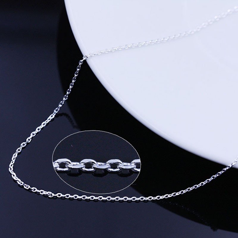 925 silver with chain cross chain all-match pendant clavicle accessories bare chain simple chain production